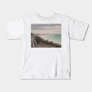 Grandcamp, Evening by Georges-Pierre Seurat Kids T-Shirt